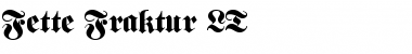 Download FetteFraktur LT Regular Font Title Preview