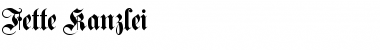 Download Fette Kanzlei Regular Font Title Preview