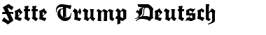 Download Fette Trump-Deutsch Regular Font Title Preview