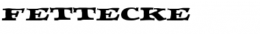 Download Fettecke Regular Font Title Preview