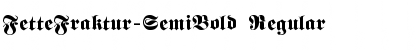 Download FetteFraktur-SemiBold Regular Font Title Preview