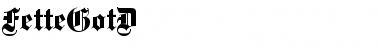 Download FetteGotD Regular Font Title Preview