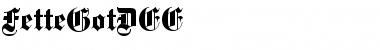 Download FetteGotDEE Regular Font Title Preview