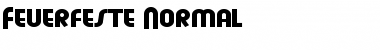 Download Feuerfeste Normal Font Title Preview