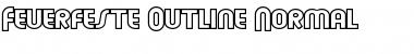 Download Feuerfeste Outline Normal Font Title Preview