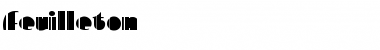 Download Feuilleton Regular Font Title Preview
