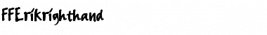 Download FFErikrighthand Medium Font Title Preview