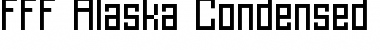 Download FFF Alaska Condensed Regular Font Title Preview