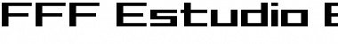 Download FFF Estudio Bold Regular Font Title Preview