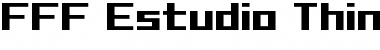 Download FFF Estudio Thin Bold Regular Font Title Preview