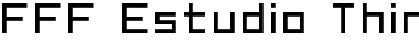 Download FFF Estudio Thin Extended Regular Font Title Preview
