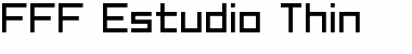 Download FFF Estudio Thin Regular Font Title Preview