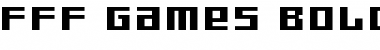 Download FFF Games Bold Extended Regular Font Title Preview