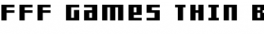 Download FFF Games Thin Bold Extended Regular Font Title Preview