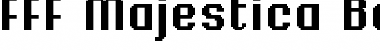 Download FFF Majestica Bold Extended Regular Font Title Preview
