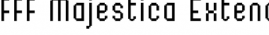 Download FFF Majestica Extended Regular Font Title Preview