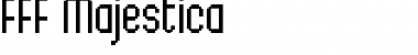 Download FFF Majestica Regular Font Title Preview