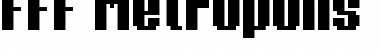 Download FFF Metropolis Regular Font Title Preview