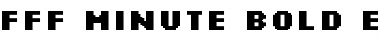 Download FFF Minute Bold Extended Regular Font Title Preview