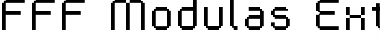 Download FFF Modulas Extended Regular Font Title Preview