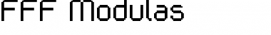 Download FFF Modulas Regular Font Title Preview
