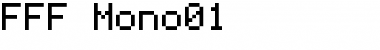 Download FFF Mono01 Regular Font Title Preview