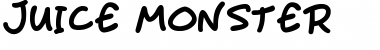 Download Juice Monster Regular Font Title Preview