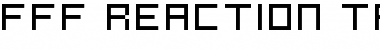 Download FFF Reaction  Trial Regular Font Title Preview