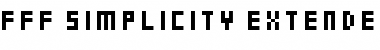 Download FFF Simplicity Extended Regular Font Title Preview