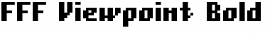 Download FFF Viewpoint Bold Regular Font Title Preview