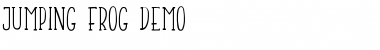 Download Jumping Frog Demo Regular Font Title Preview