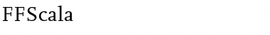 Download FFScala Regular Font Title Preview