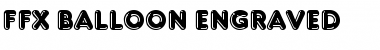 Download FFX Balloon Engraved Regular Font Title Preview