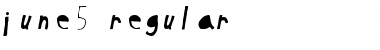 Download June 5 Regular Font Title Preview