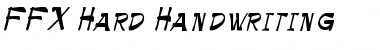 Download FFX Hard Handwriting Regular Font Title Preview