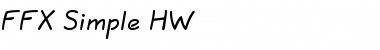 Download FFX Simple HW Regular Font Title Preview