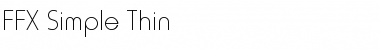 Download FFX Simple Thin Regular Font Title Preview