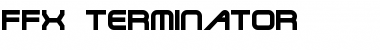 Download FFX Terminator Regular Font Title Preview
