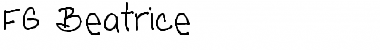 Download FG Beatrice Regular Font Title Preview