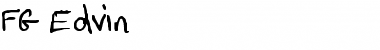 Download FG Edvin Regular Font Title Preview