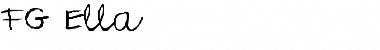 Download FG Ella Regular Font Title Preview