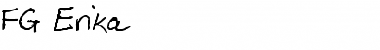 Download FG Erika Regular Font Title Preview