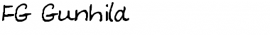 Download FG Gunhild Regular Font Title Preview