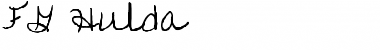 Download FG Hulda Regular Font Title Preview