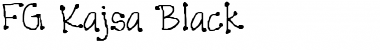 Download FG Kajsa Black Regular Font Title Preview