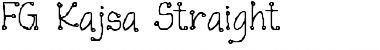 Download FG Kajsa Straight Regular Font Title Preview