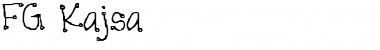 Download FG Kajsa Regular Font Title Preview