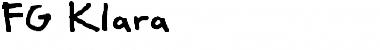 Download FG Klara Regular Font Title Preview