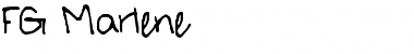 Download FG Marlene Regular Font Title Preview