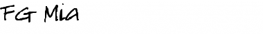 Download FG Mia Regular Font Title Preview